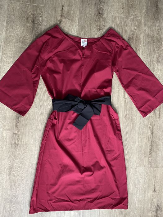 Rochie peste genunchi cordon in talie marimea M