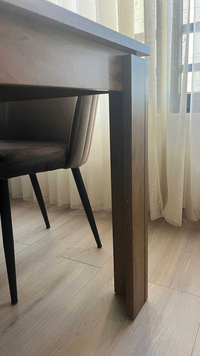 Кухненска маса, тъмен дъб 90x160