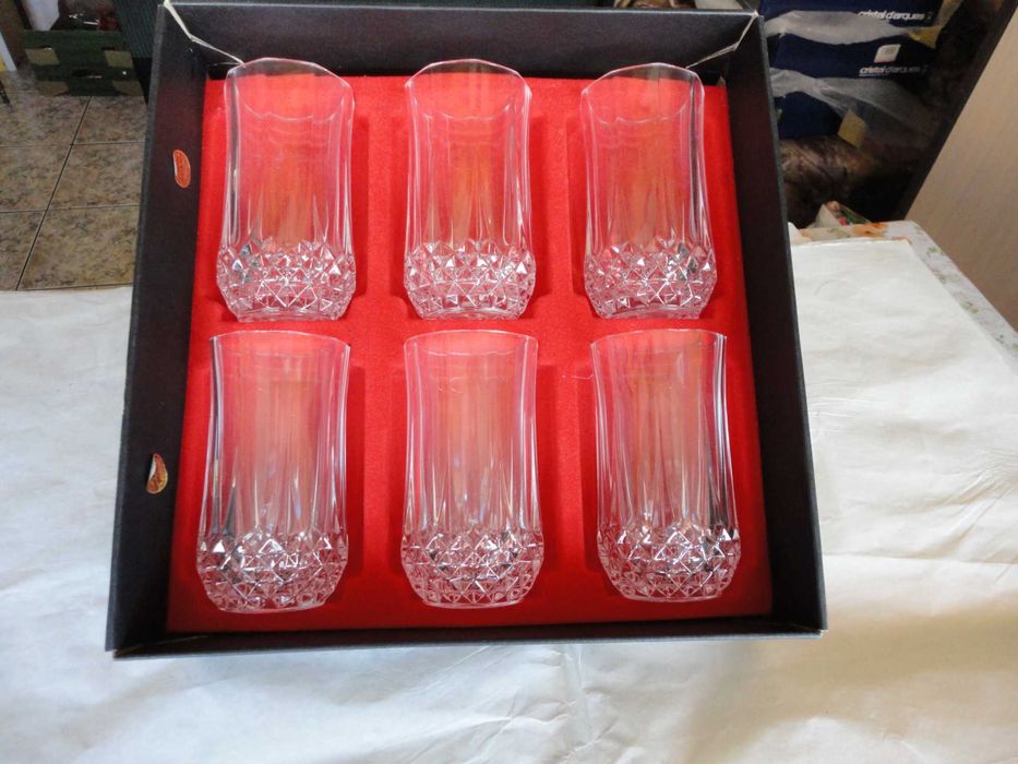 Кристални чаши разлч.видове Френски оргинал 5 компл.