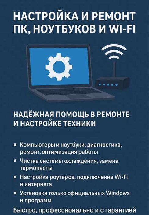 Мастер Алексей Ремонт Компьютер Ноутбук Настройка ПК PC Игр Game IT 1С