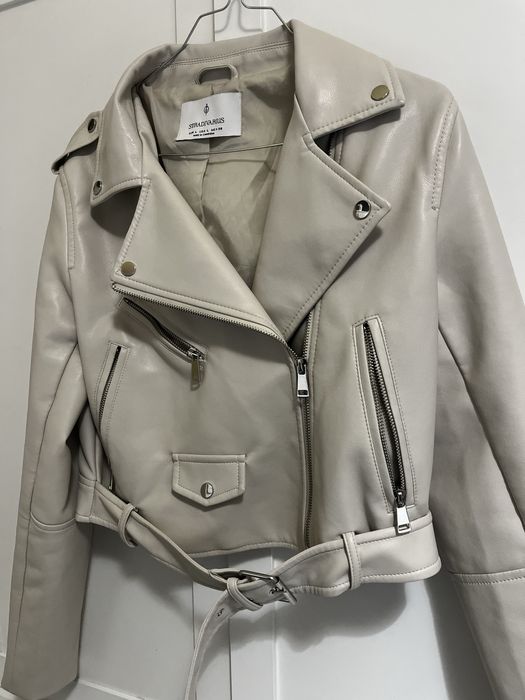 Кожено яке, бежово