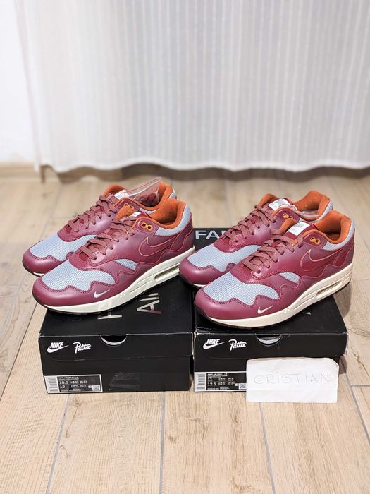 Nike Air Max 1 Patta Waves Rush Maroon