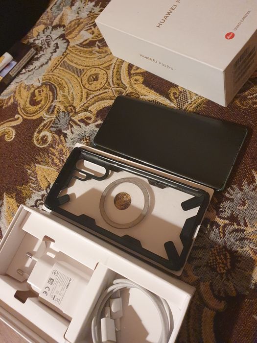 Huawei p30 pro impecabil cutie cablu husa folie