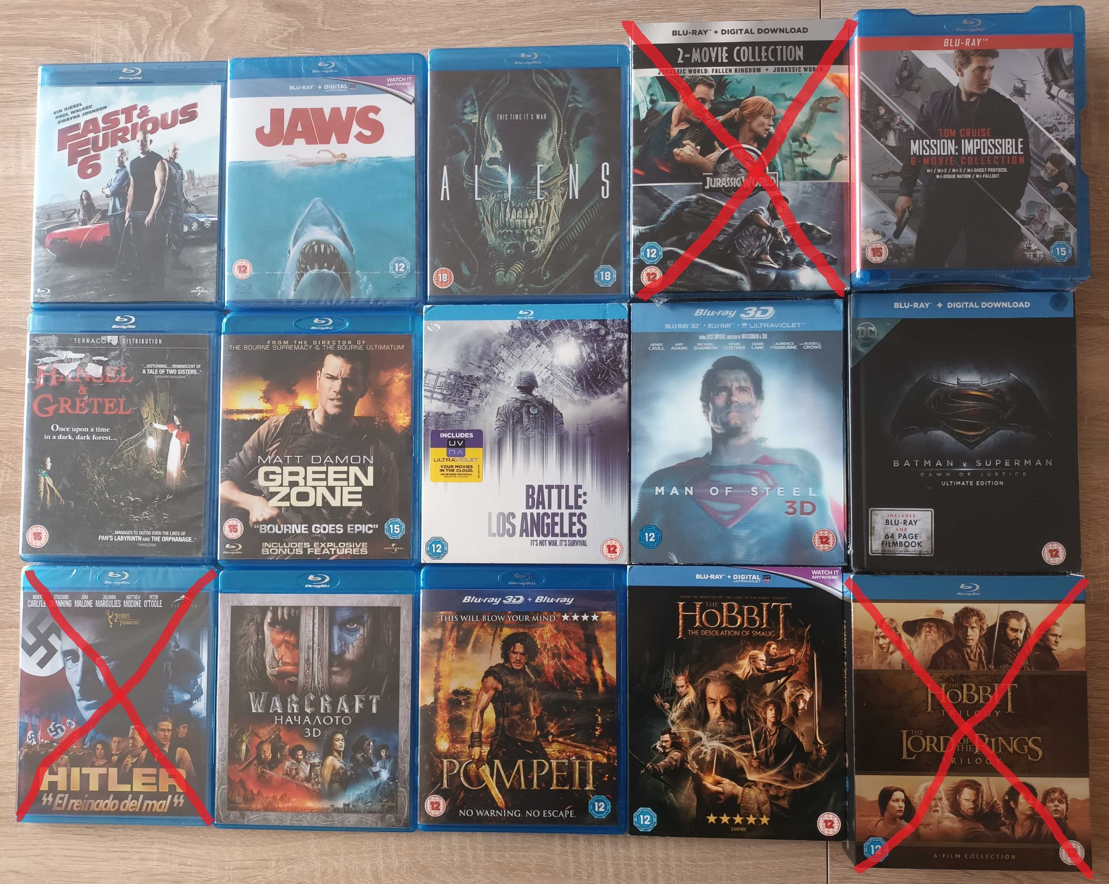 Филми на Blu Ray - Батман, Супермен, Мисията невъзможна, Тор, Петък 13