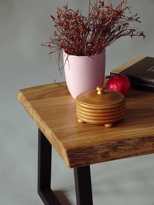 Masuta de cafea din stejar rustic