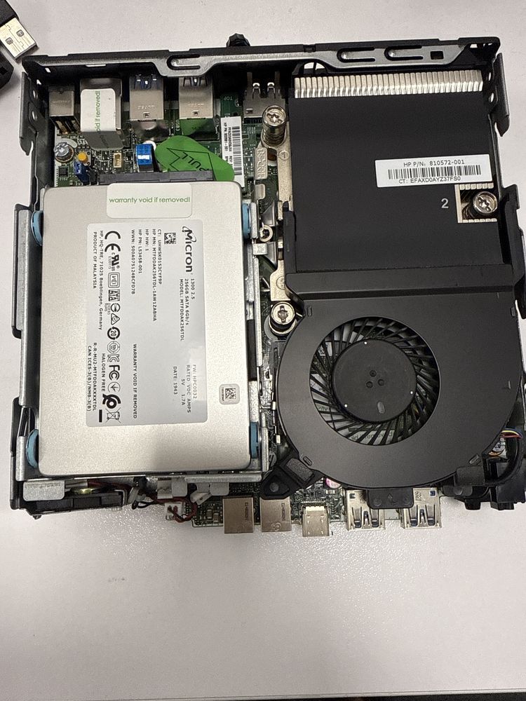 HP Elitedesk 800 G2 DM, 8GB 256SSD i5 6500T