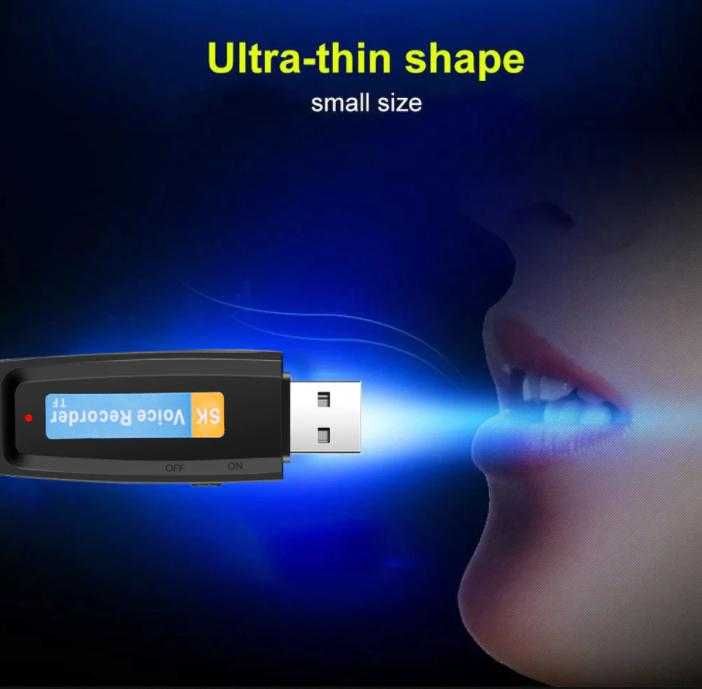 Ученическа Флашка Микрофон Аудио Рекордер Диктофон Без Собствена Памет