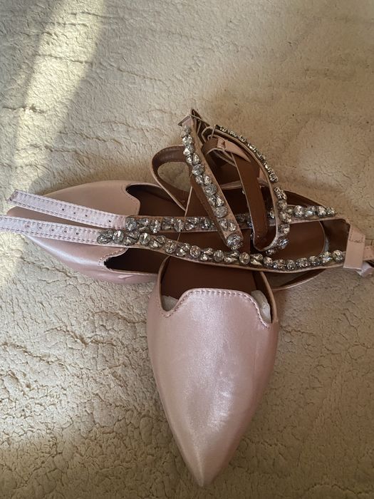 Балетки. Новые. Нежно- позовые. 38, маломерят.