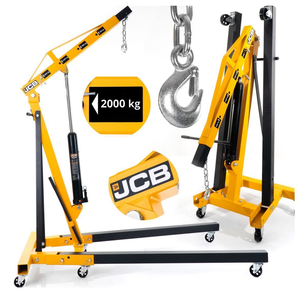 Хидравличен Сгъваем  КРАН за ДВИГАТЕЛИ ТИП ЖИРАФ 2 Тона  JCB