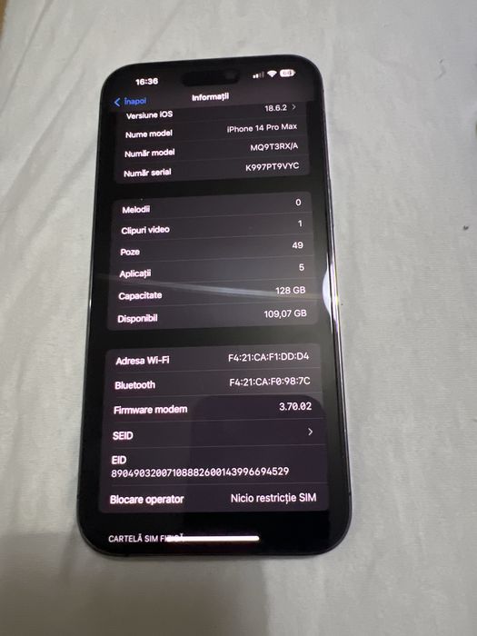 Iphone 14 pro max și apple watch seria 7 gps