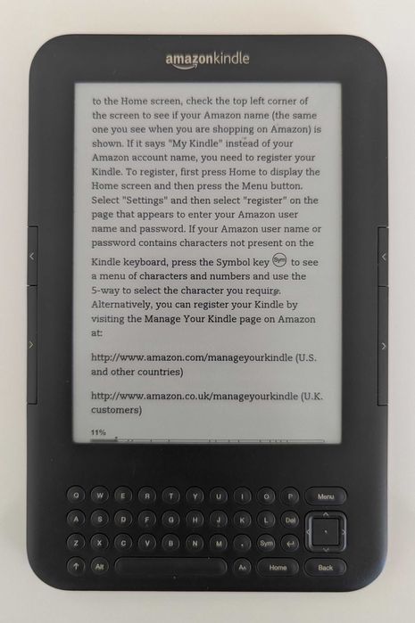 Четец за електронни книги Amazon Kindle 3