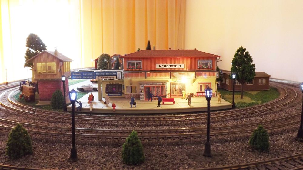 Diorama trenulete 2x1 M Scara HO 1:87, analog, sine PIKO