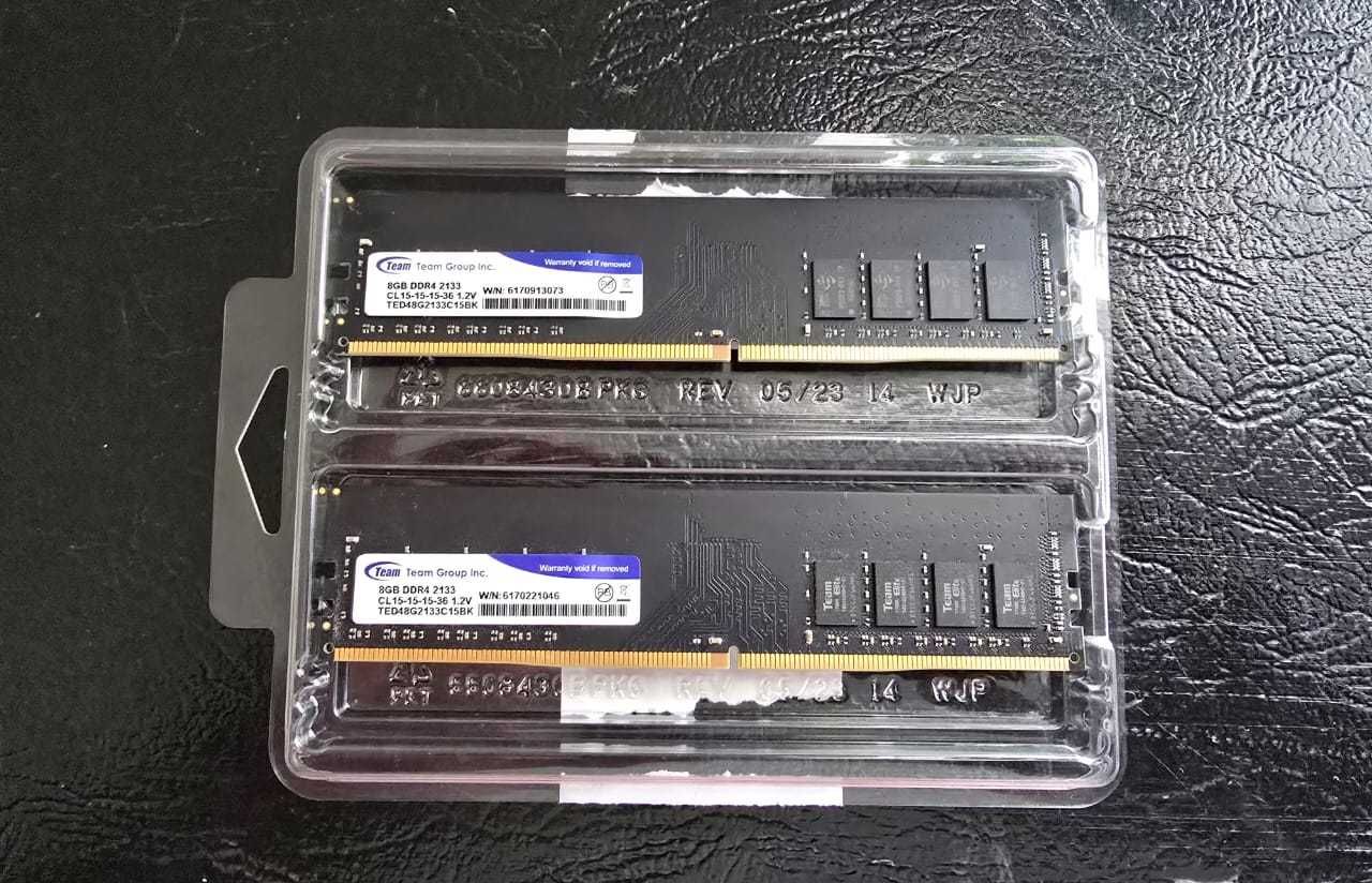 Оперативная память 16GB (2 планки по 8GB DDR4 2133) Team Group Inc.