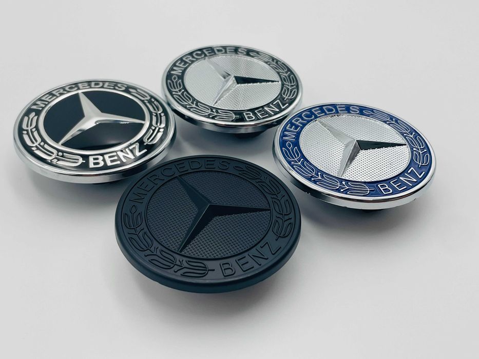 Emblema Compatibila Mercedes Capota crom/negru