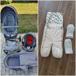 Carucior Stokke V5 , 3 in 1 cu sac de iarna si manusi