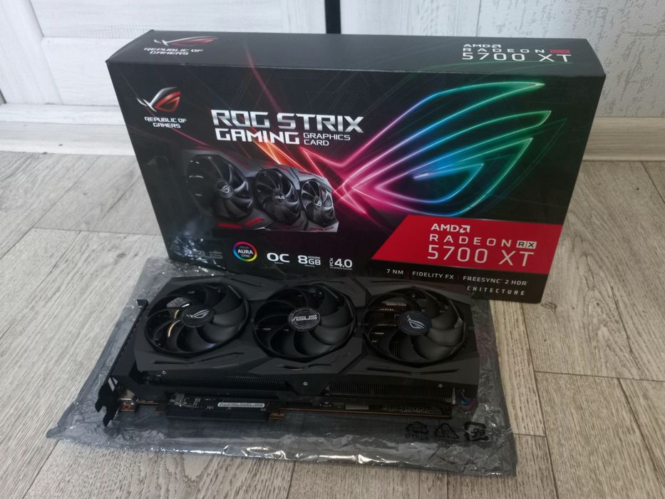 Продам видеокарты ASUS ROG STRIX RX 5700 XT 8G + Gigabyte RX 5700 8G!