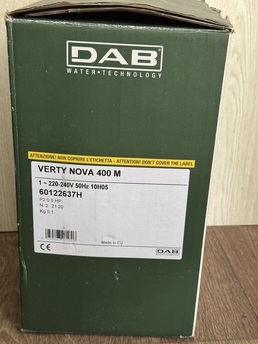 Потопяема дренажна помпа DAB VERTY NOVA 400 M