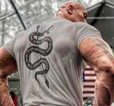FITNESS! Мъжки тениски UNDER ARMOUR ROCK SNAKE с фитнес принт!