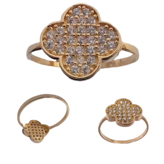 Златно колие Van Cleef/ Златен пръстен Van Cleef/ Златна гривна