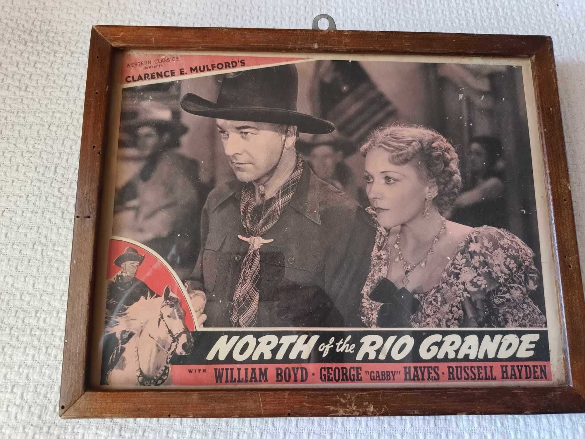 Afis original, film american " La nord de Rio Grande"