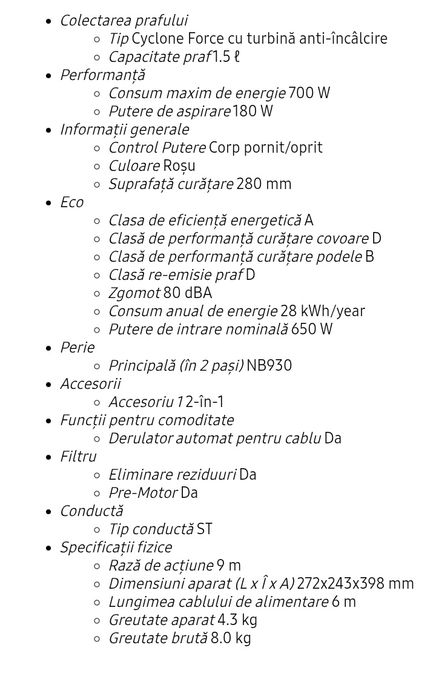 Aspirator de vanzare