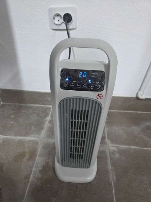 Încălzitor cu ventilator PTC, încălzitor cu termostat și temporizator