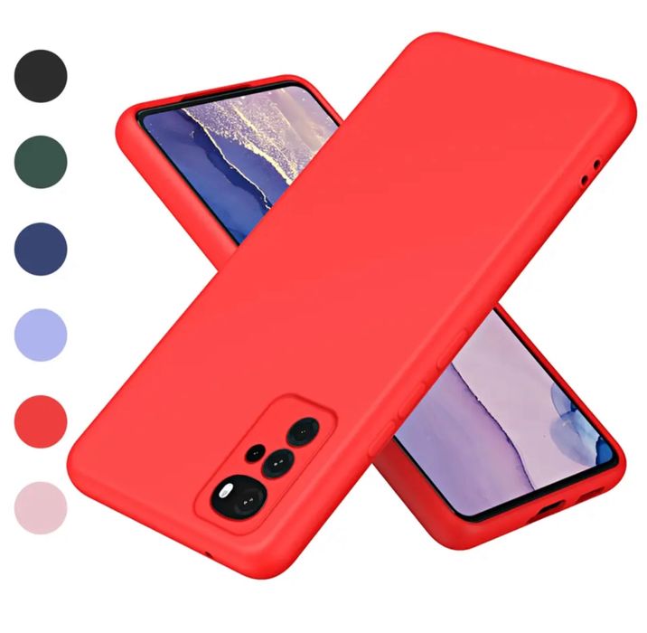 Motorola E13/E22/G32/E78/G54/G84 Husa Silicon Catifea + Folie Sticla