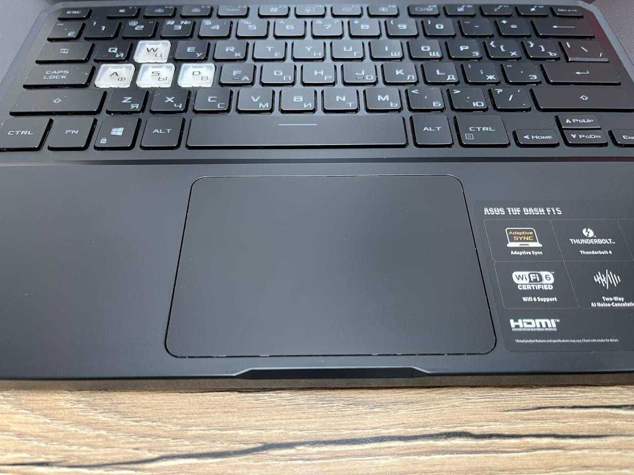 Игровой ноут ASUS TUF DASH Core i5/ОЗУ16/SSD512/RTX 3050Ti Без царапин