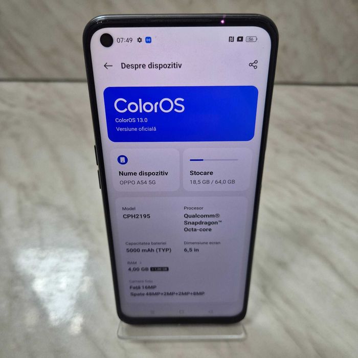 Telefon Oppo A54 Negru 64GB 4RAM Zeus Amanet Rahova 29709 / 31589