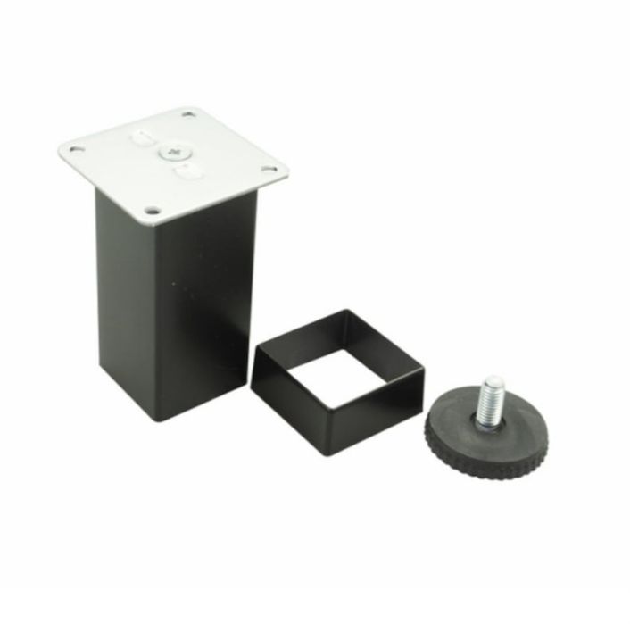 Picior mobilier 40x40, 150 mm, finisaj negru