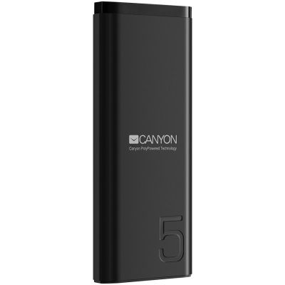 Зарядно устройство - Power Bank 5000 mAh CANYON CNE-CPB05B/CNE-CPB05W