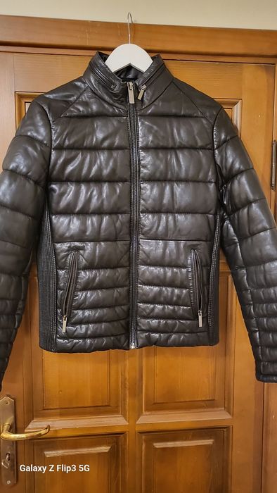 Мъжко яке Зара,естествена кожа,подплатено