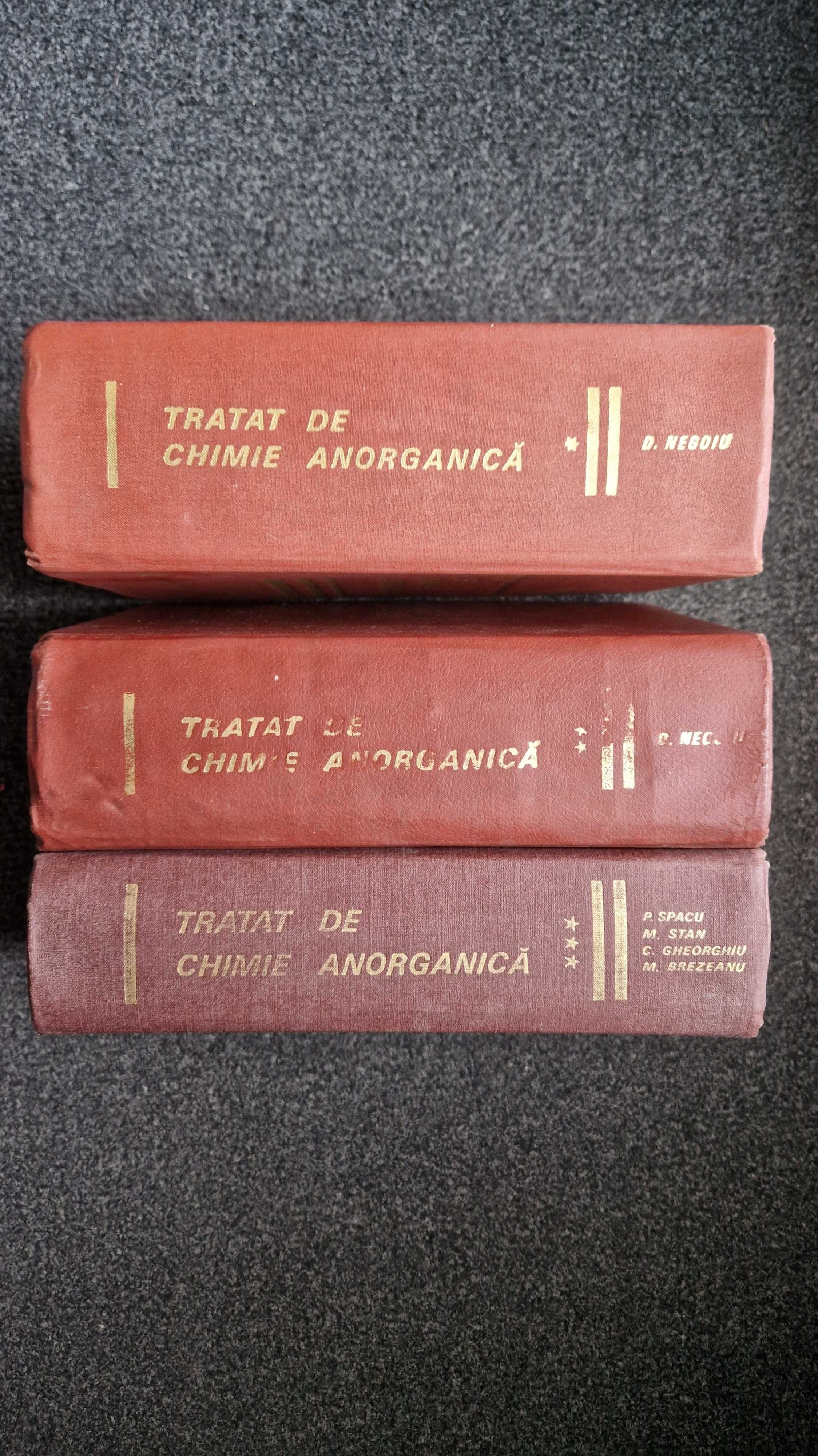 TRATAT DE CHIMIE ANORGANICA Spacu, Gheorghiu, Stan 3 volume - complet