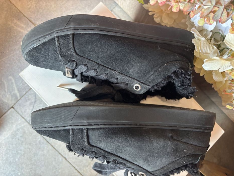 Черни велурени кецове Calvin Klein