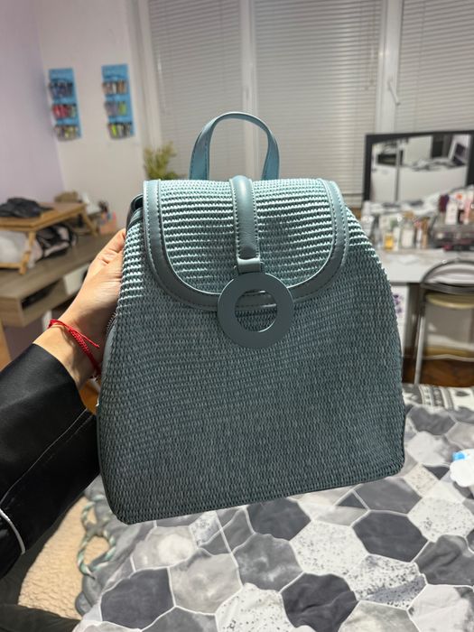 Дамска синя раница