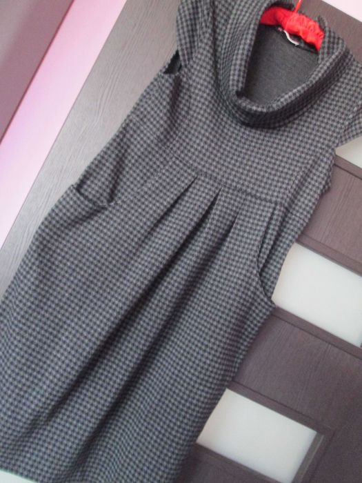 rochie patratele gri/negru Orsay