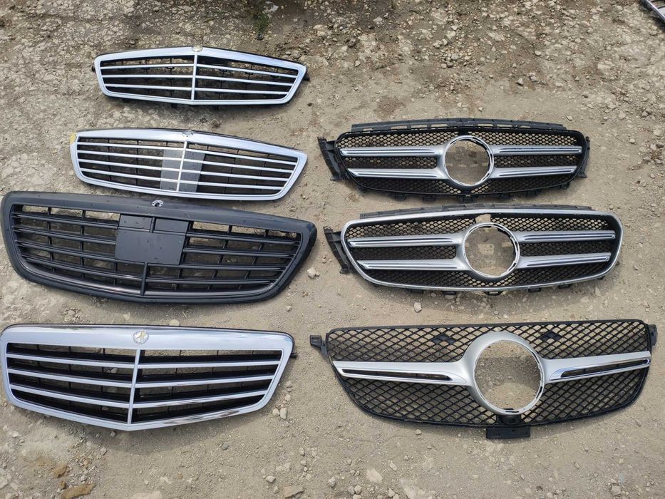 Решетка предна броня Mercedes GLE W222 S65 W213 E Мерцедес