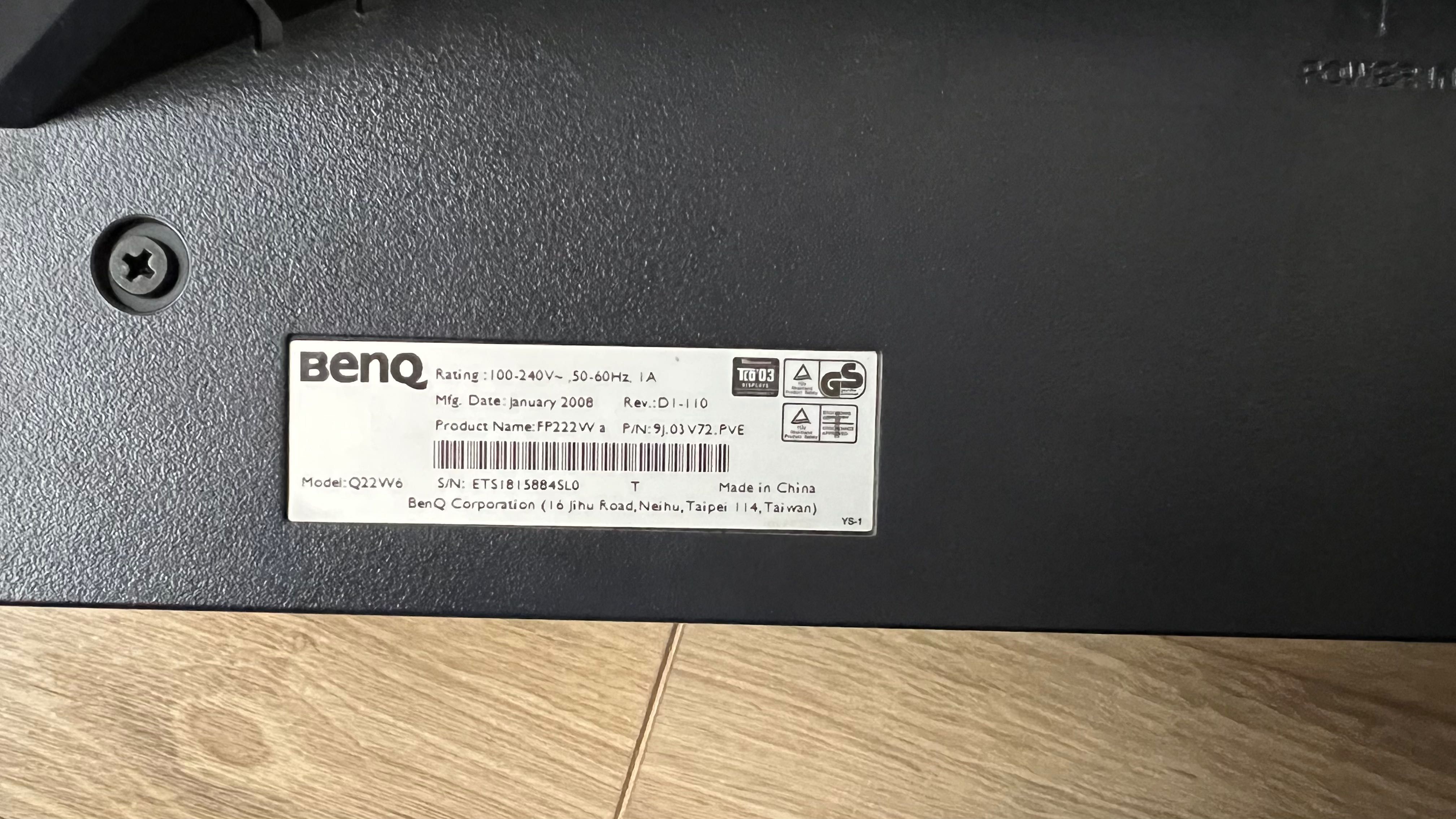 Монитор BENQ 22" FP222W, докинг Dell