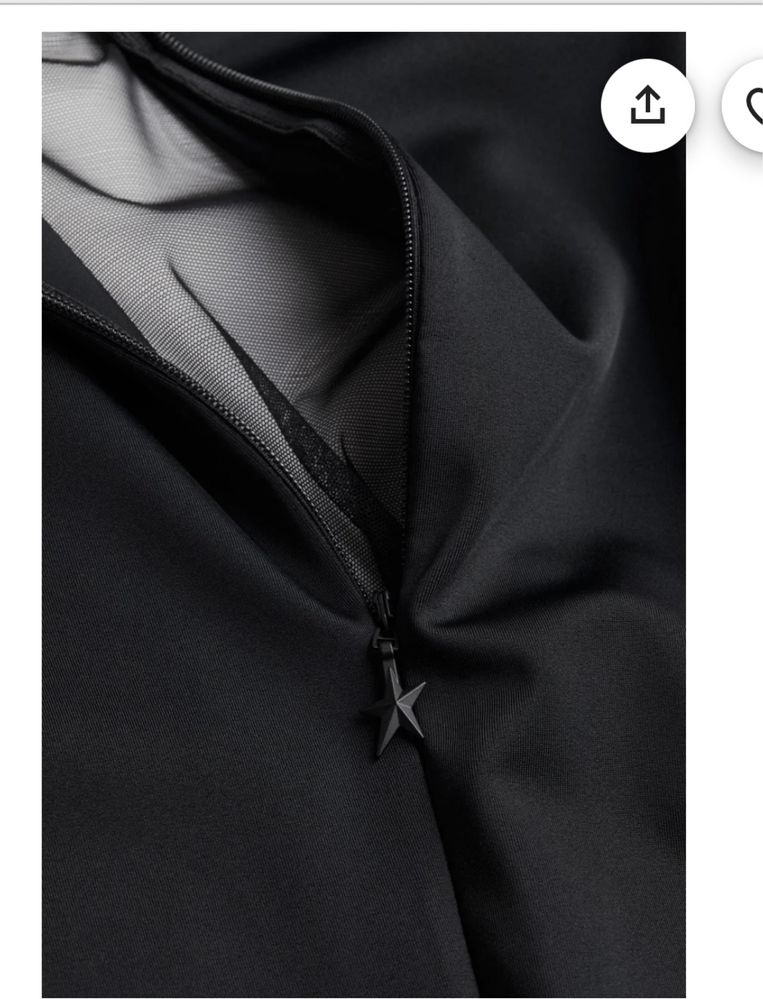 Rochie Mugler x H and M marimea 42 negru