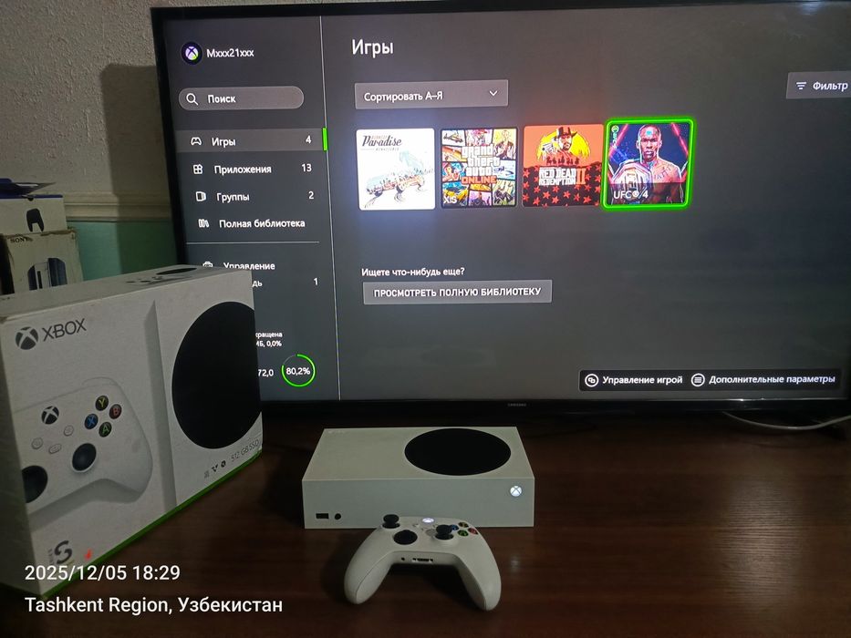 Xbox Series S в новом состоянии с гарантией