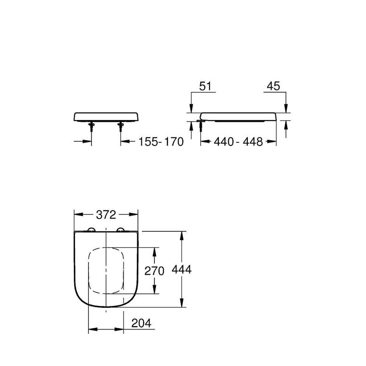 Седалка за тоалетна чиния GROHE Euro Ceramic 39331002