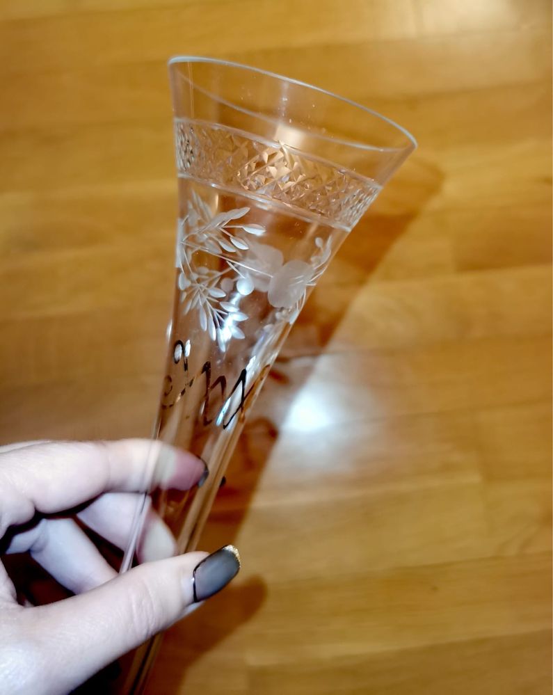 Чаши кристални за шампанско WMF Crystal Champagne Flutes 1920г. 5 бр.