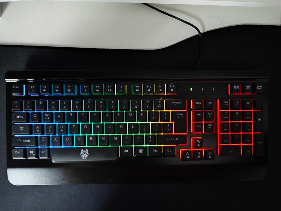 Клавиатура Gaming A+ Ghost, Метална, Rainbow подсветка