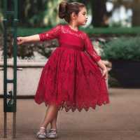 Детска рокля Червена - 3 год .Размер; 100