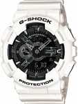 Ceas Sport CASIO G-SHOCK GA-110 WHITE&BLACK-ALB Lucios Nou !! 2025