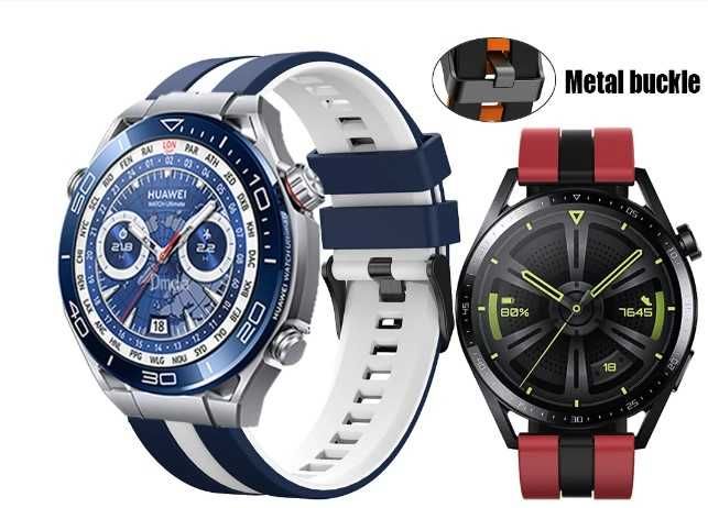 Curea silicon Huawei Watch GT, GT2,GT3,GT4(46mm), GT2e 22mm model nou