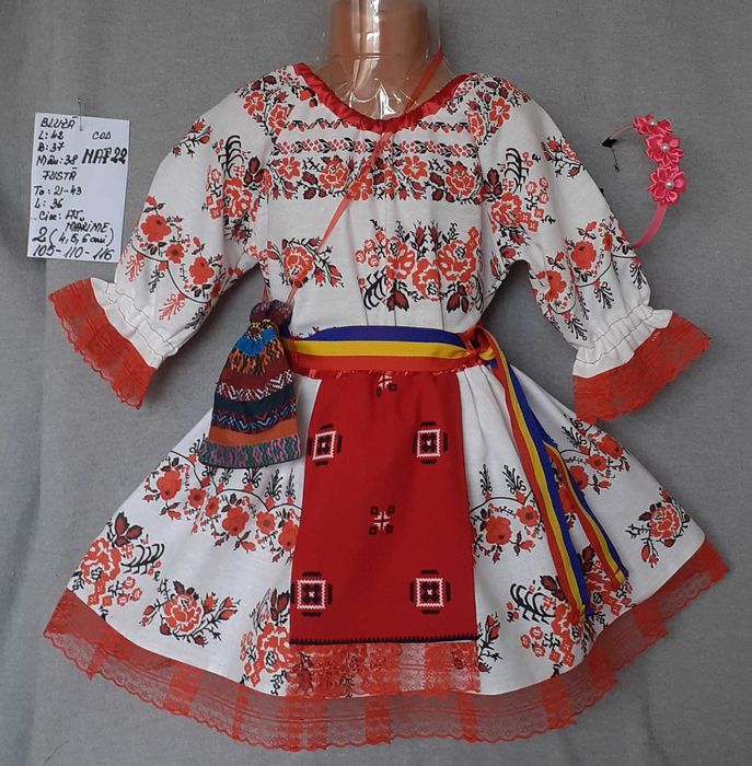 Costum popular pentru copii 4-5 ani