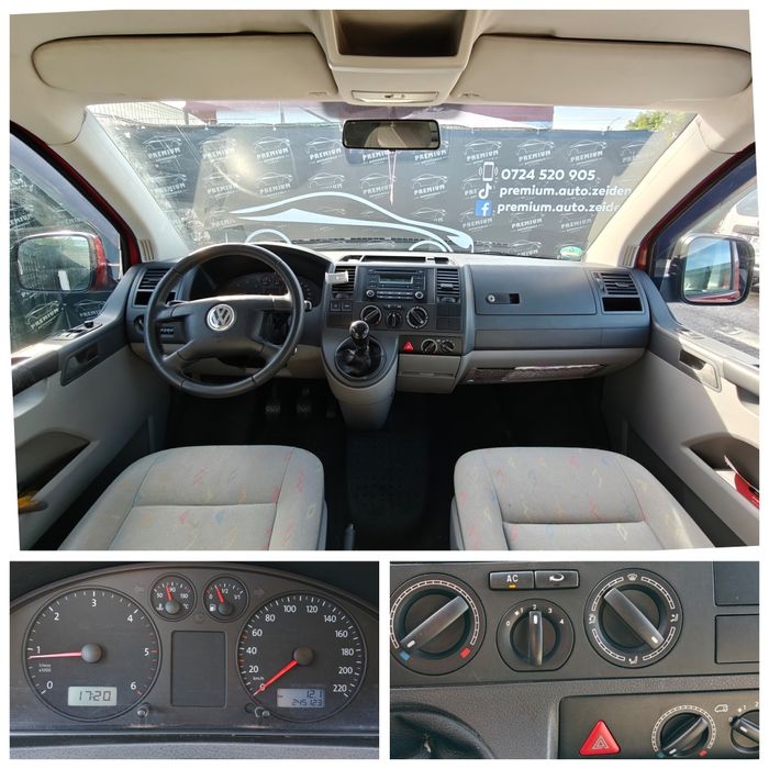 VW Transporter 1.9 TDI 102 CP /8+1 L/Aer condiționat/Sirocco/Cârlig