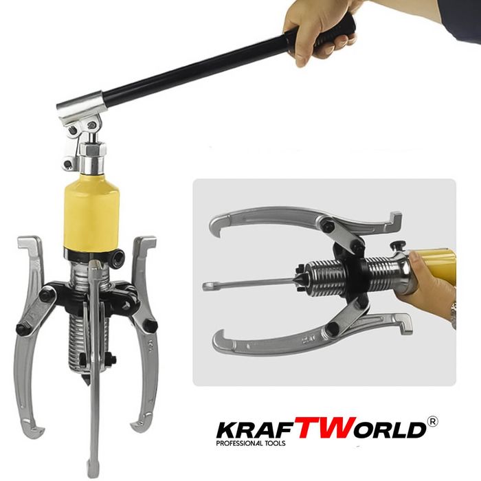 Професионална Хидравлична скоба KraftWorld 15T – за лагери, фланци и з