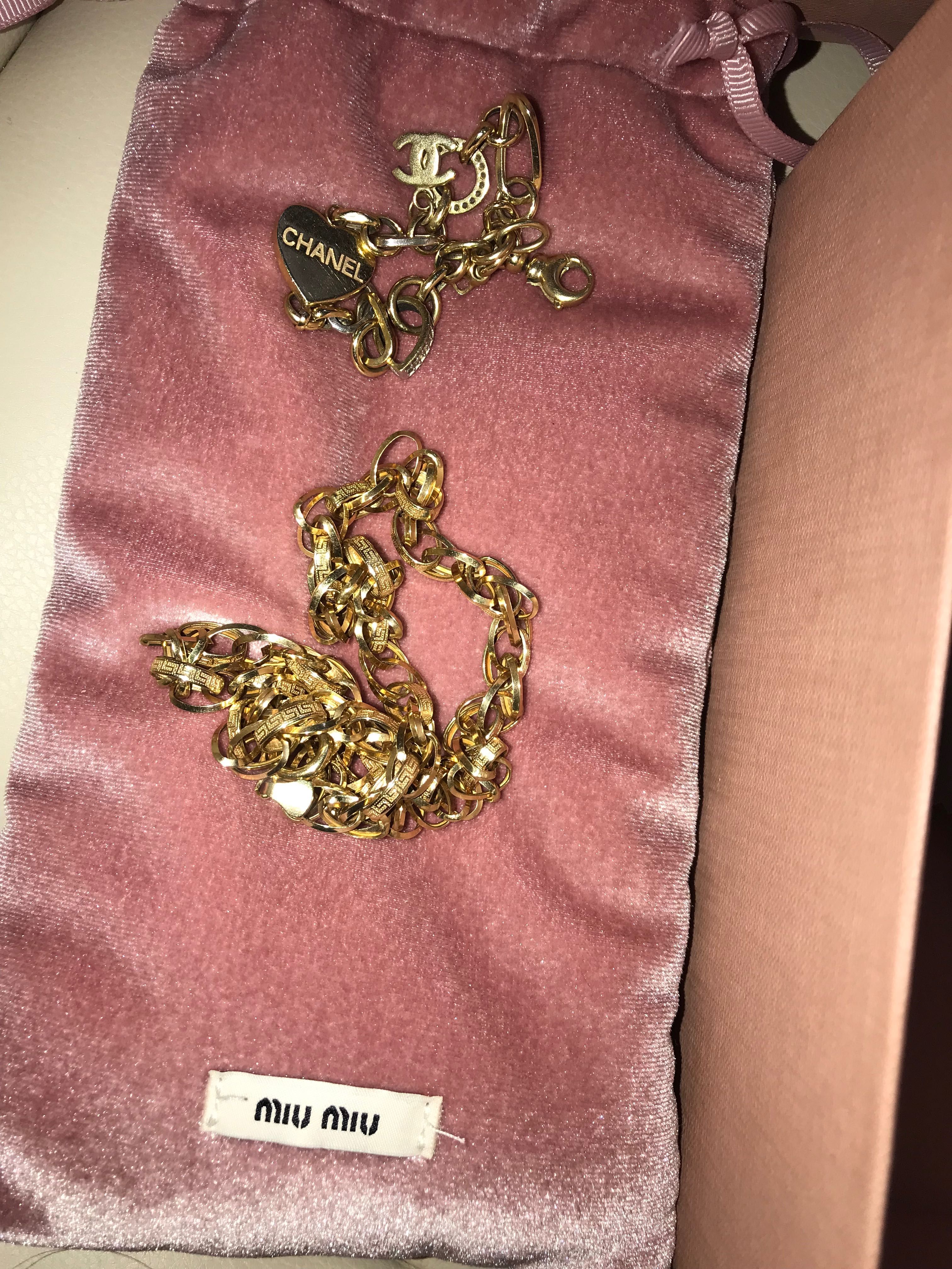 Златна гривна шанел chanel/  Златен синджир/ злато 14 карата